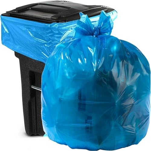 Aluf Plastics 55 Gal Blue Trash Bags, 1.2 MIL (EQ.), 38" x 55" (100 Pack) image 5