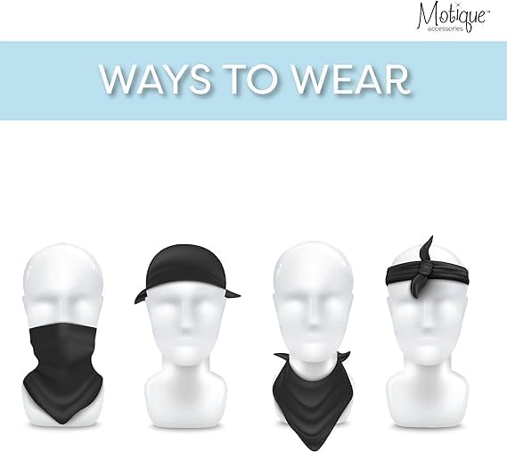 Motique Accessories Set of 3 Large Cotton Bandanas - Carribean Flags - Image 3