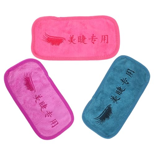Beatifufu 3pcs Lash Extension Forehead Pad Soft Comfortable Eyelash Extension Tool Unique Design for Makeup Beauty Versatile Colors for Easy Replacement
