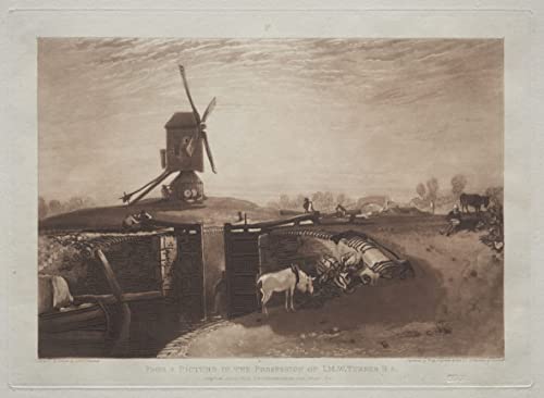 Impression sur toile Turner Moulin à vent affiche dart haut de gamme 50x70