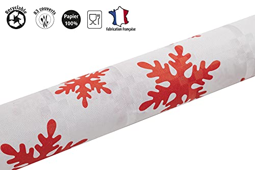 Nappe jetable papier damassé grand rouleau pour protéger et décorer vos tables de fête - 3