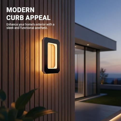 Número de casa solar LED 8 impermeable para pared exterior 4