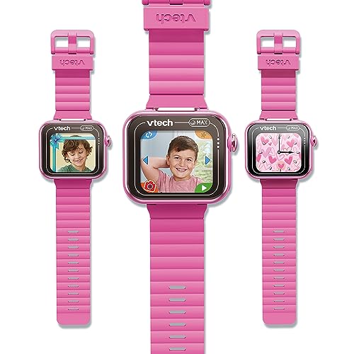 VTech - KidiZoom SmartWatch Max Rose, Montre Digitale Enfant, Photo, Selfie, Vidéo, Écran Tactile Horizontal, Jouet High-Tech, Cadeau Enfant et Ado de 5 Ans à 14 Ans - Contenu en Français – Image 4