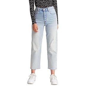 Levis-Womens-Ribcage-Straight-Ankle-Jeans Levi's Women's Ribcage Straight Ankle Jeans, Here Nor There-Light Indigo, 26 (US 2)