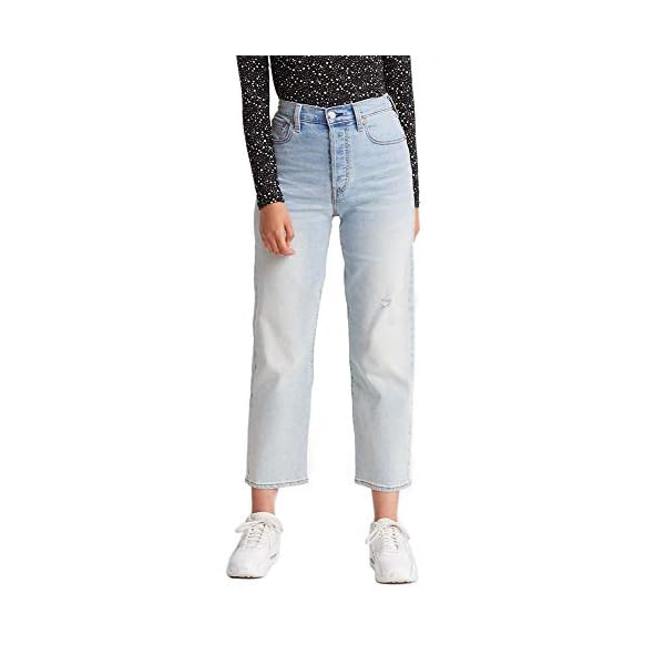 Levis-Womens-Ribcage-Straight-Ankle-Jeans Levi's Women's Ribcage Straight Ankle Jeans, Here Nor There-Light Indigo, 26 (US 2)
