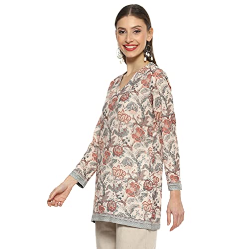 Image of BIBA Women Cotton Blend Printed Kurti