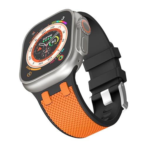 Bracelet de montre en caoutchouc étanche et lavable pour Apple Watch