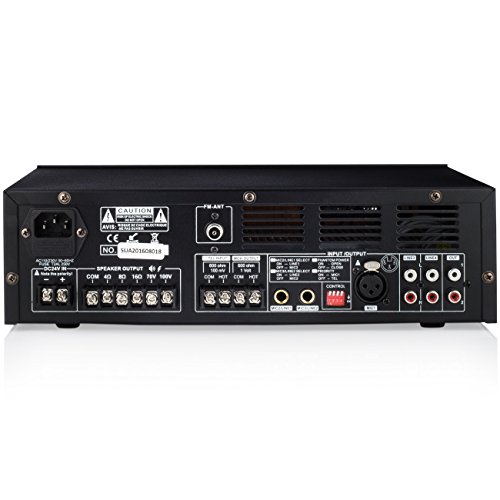 Pure Resonance Audio MA60BT 7-Channel 60W Commercial Mixer Amplifier with Bluetooth 70V 100V 4 or 8 ohm Outputs - Thumbnail 2