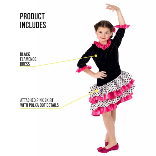 Vestido flamenco para niñas Fun Shack miniatura 3