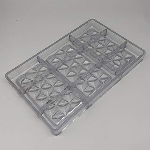 Goldbaking Polycarbonate Pyramidal Bar Chcoolate Mold Large Poly-Carbonate Candy Mould #TOP1