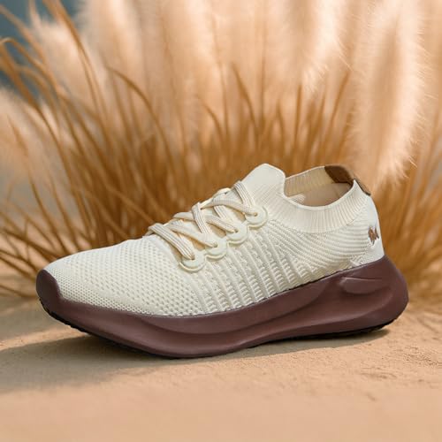 Image of Neeman's Begin Walk Aero Sneakers for Men | Breathable Knit Upper, Lightweight Cushioned EVA Sole | Comfortable Daily Walking & Casual Wear Shoes