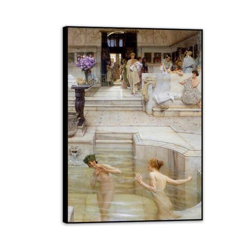 Décoration Murale Toile Lawrence Alma-Tadema Cadre Noir Bureau