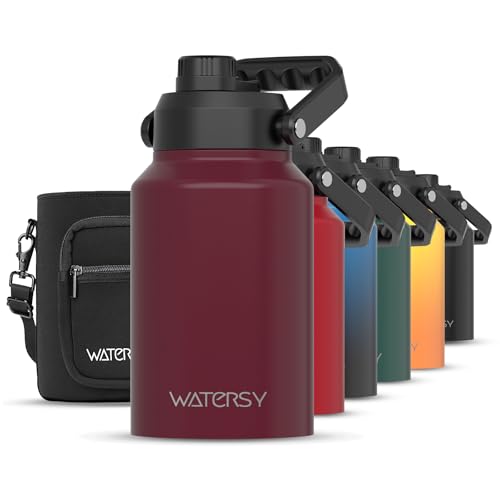 WATERSY Half Gallon Water Bottle Insulated(Cold for 48 Hrs),BPA F