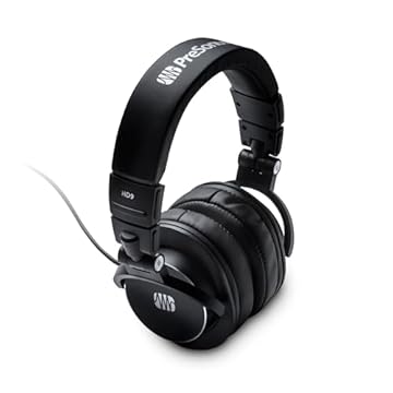 PreSonus Fones de ouvido de monitoramento profissional HD9 — manuseio de alta potência, fechado, design acústico circumaural para gravação de estúdio para mixagem e monitoramento profissionais