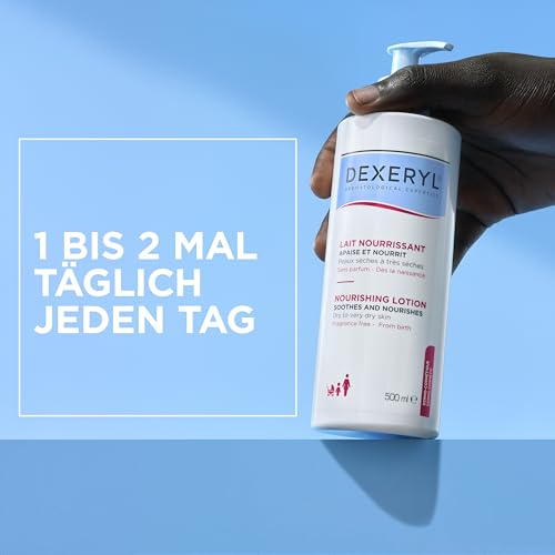 Dexeryl® Pflegelotion für trockene Haut und Neurodermitis, 500 ml – Ansicht 3