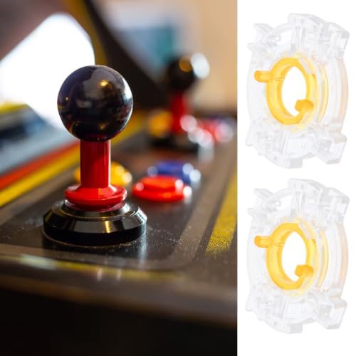 SAFIGLE 4 Pièces Base de Joystick Ronde en Plastique Blanc Transparent – vue 4