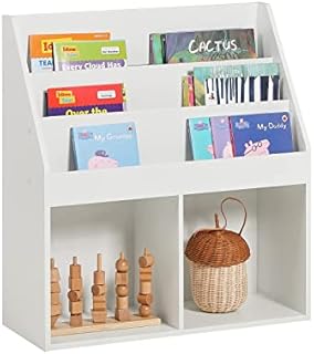 SoBuy® KMB01-W, Children Kids Bookcase Book Shelf Storage Display Rack Organizer Holder
