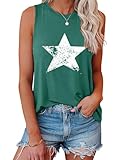 IRISGOD Womens Tank Tops Loose Fit Summer Cute Graphic Sleeveless Shirts Workout Basic Tunic