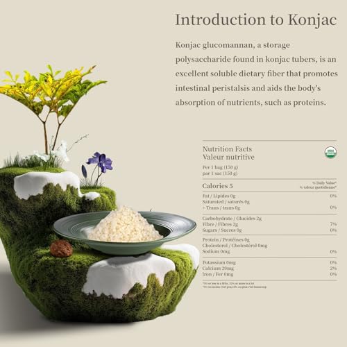 YUHO Organic Shirataki Rice 8 Pack Organic Konjac Oat Rice Ready to Eat Vegan Gluten Free Low Carb Calorie Sugar Free Plant-Based Soy Free Paleo and Keto Friendly 53.61 Oz