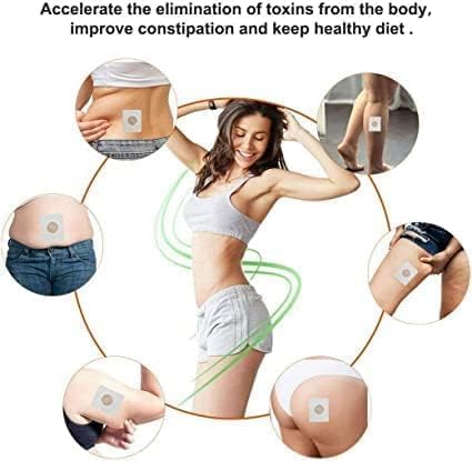 Image of Slimming Navel Sticker Patches for Weight Loss (10pcs in 1 pack) - Natural Herbal Cold Compress for Waist Control, Stress Relief & Better Sleep - Hot Body Shaping Belly Fat Burner for Men & Women