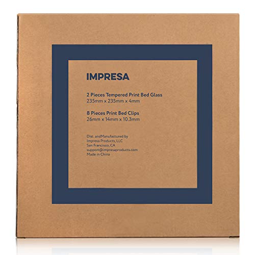 image for IMPRESA 2 Pack 3D Printer Glass Print Bed for Ender 3/5 / Pro / 3X - 2