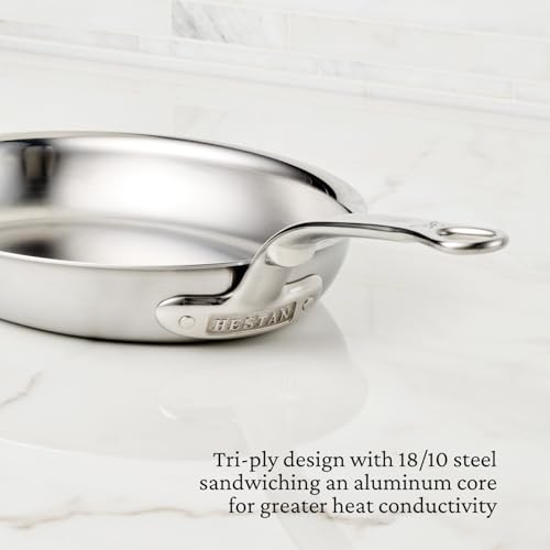 Image of Hestan Provisions - Oval Fish Pan Tri-Ply Stainless Steel, 2.12 Quart (12.5 x 9 inch) Induction compatible & Dishwasher Safe