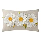OiseauVoler 3D Flower Throw Pillow Covers Decorative Floral Cushion Covers Cases Pillowcases for...