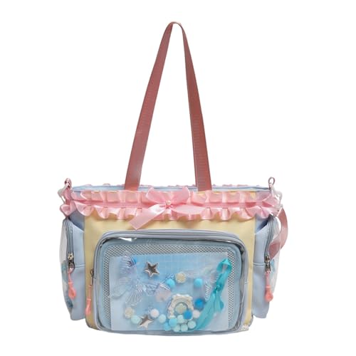 Sac à bandoulière imperméable en PU grand volume avec sangle réglable amovible