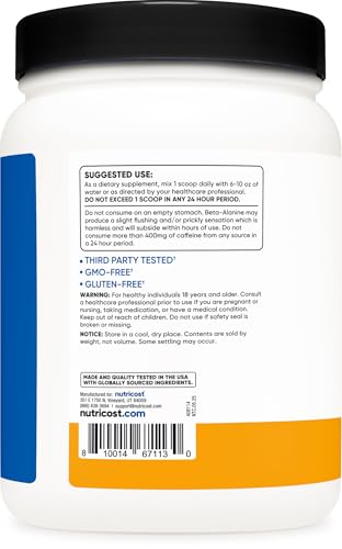 Image of Nutricost Pre-X Xtreme PreWorkout Powder Complex (Peach Mango) 60 Servings | Vegetarian, Gluten-Free, GMO-Free