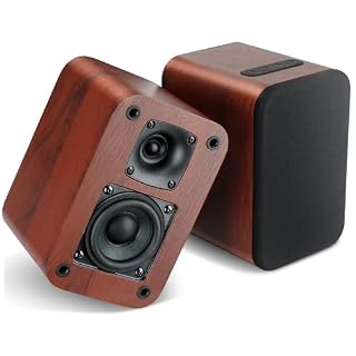 Powered Bluetooth Bookshelf Speakers, 40W Record Player Speakers with 2.75 Inch Woofer, Stereo Speakers with Optical/AUX/TV-ARC Connection for Turntable, No Receiver or Amplifier Required. - Les Beatles, Paul McCartney, John Lennon, RIngo Starr, George Harrison