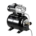 1.6 HP Shallow Well Pump with Pressure Tank, 1320 GPH, Water Jet Irrigation Pump, Automatic Pressure Switch, Stainless Steel, for Home, Farm, Garden & Yard, Black