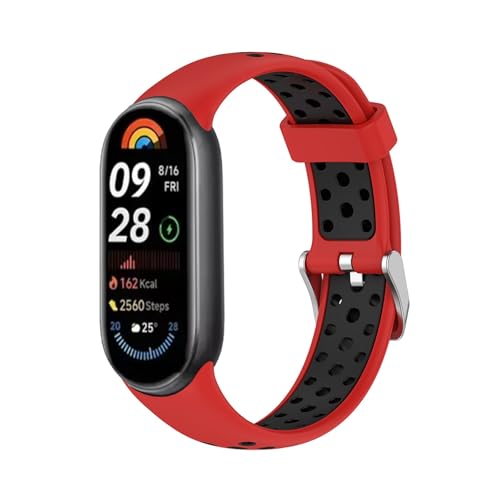 Bracelet silicone pour Xiaomi Smart Band 9 et 8 montre connectée sport