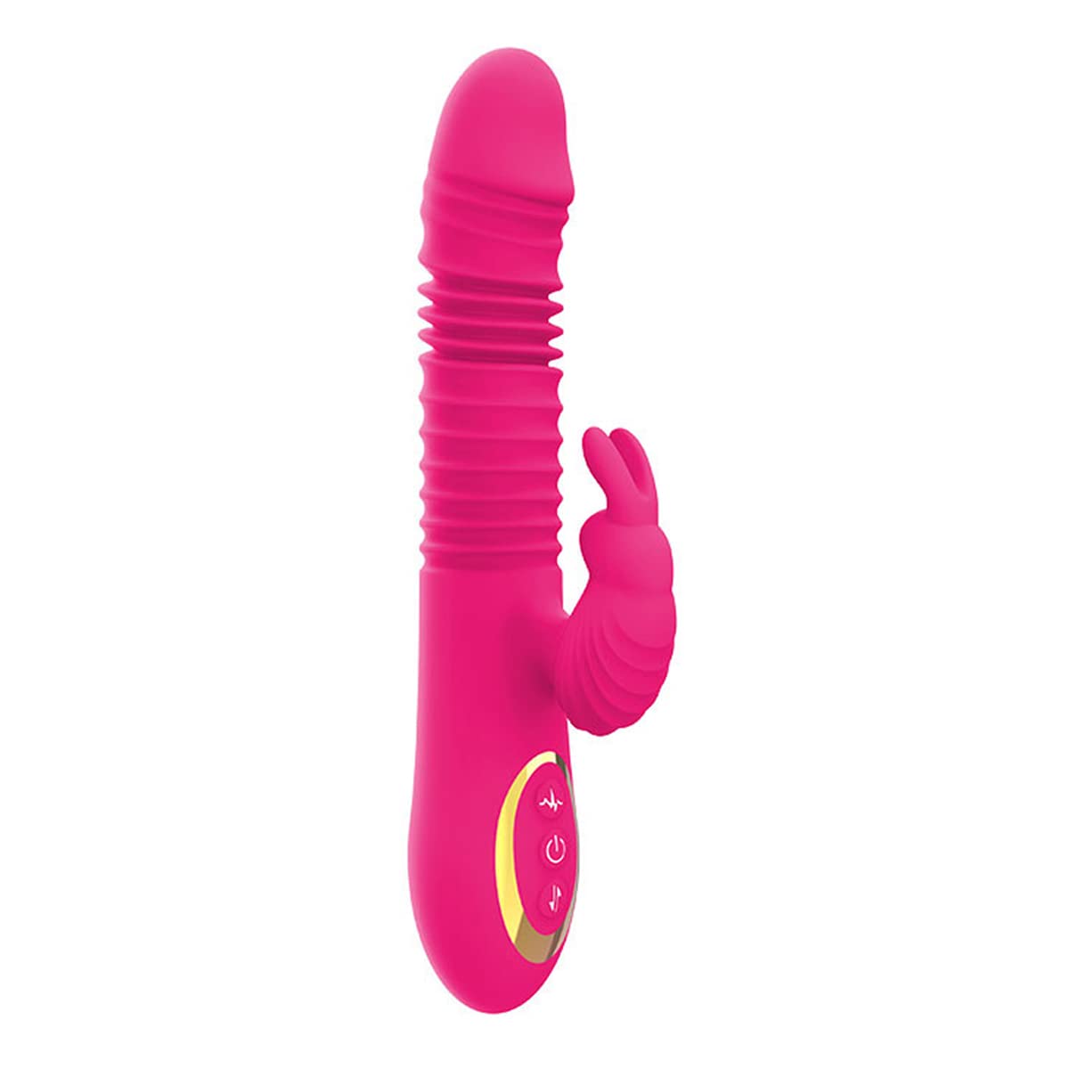 AAKOMA Vibratore a Spinta, Vibratore Clitorideo Punto G Impermeabile e Ricaricabile Vibratore Dildo in Silicone Realistico con 10 Modalità di Vibrazione di Frequenza, Giocattoli Sessuali Donne Rosso