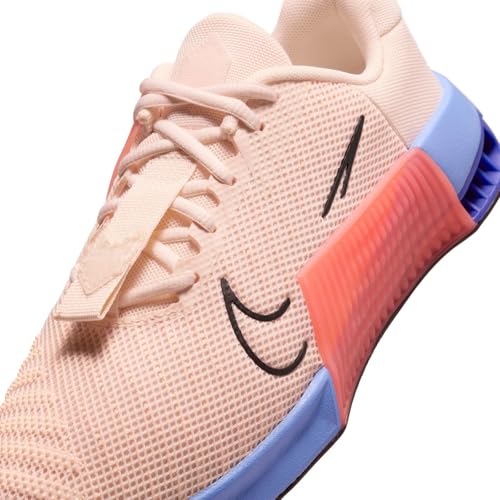 Nike Metcon 9 Women's Workout Shoes (DZ2537-800, Guava Ice/Royal Pulse/Persian Violet/Black) 7
