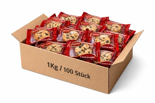Tise Süsswaren Kekse mit Vanillegeschmack und Schokostückchen (ca. 100 Stück) 1000g