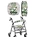 LedBack St Patricks Day Walker Seat Covers for Seniors, Gnome Pattern Decor Soft Rollator Walker Accessories Walker Seat Covers for Ladies