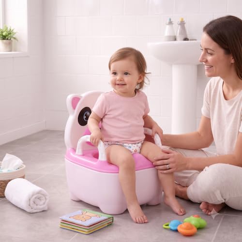 Image of Baby Potty Seat for 6 Months to 2 Years | Potty Training Chair with Removable Bowl | BPA Free Toddler Potty Chair with Backrest