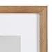 DesignOvation Gallery Wood Photo Frame Set for Customizable Wall Display, Rustic Brown 11x14 matted to 8x10, Pack of 4