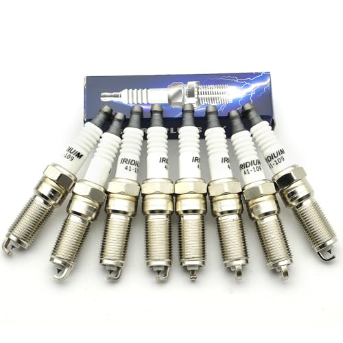 CNPAPC 8pcs Spark Plugs 41-114 Automotive Replacement Iridium Spark Plugs 12622441 Compatible With 2016-2017 Cadillac Escalade/Esv 6.2l, For Chevrolet Camaro/Corvette 6.2 2016-2017 Bujias Para Carro