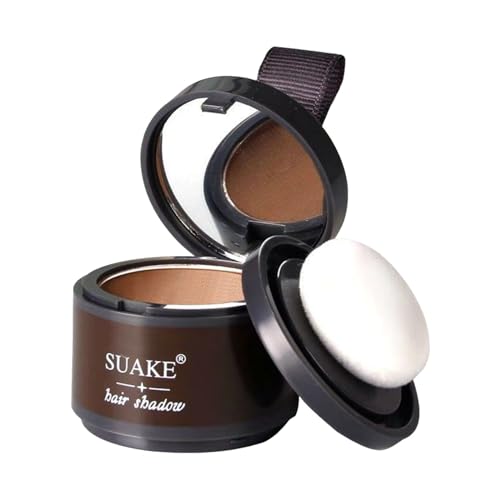 Polvo para Rayitas,Sombra para el Cabello,Corrector para Las Raíces del Cabello,Retoca Raíces de Polvos,Corrector de Pelo para Engrosar el Cabello,para Rellenar el Cabello Debilitado,Color Café Oscuro