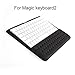 Buwico 2 in 1 Silicone Keyboard Wrist Rest Pad Wrist Support Keyboard Mat Wrist Rest Mouse Pad for Apple Magic Keyboard 2 (Black)