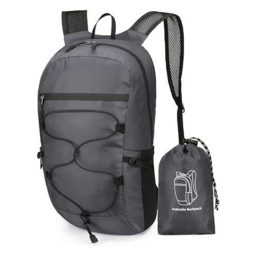 Mochila Ligera de Senderismo 20L Impermeable Gris Oscuro miniatura 2