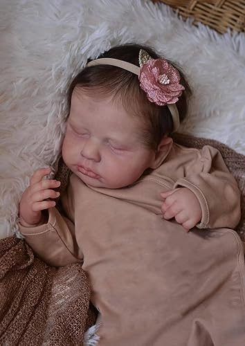 Muñeco Reborn Baby Dolls de 20 pulgadas, bebé realista miniatura 3
