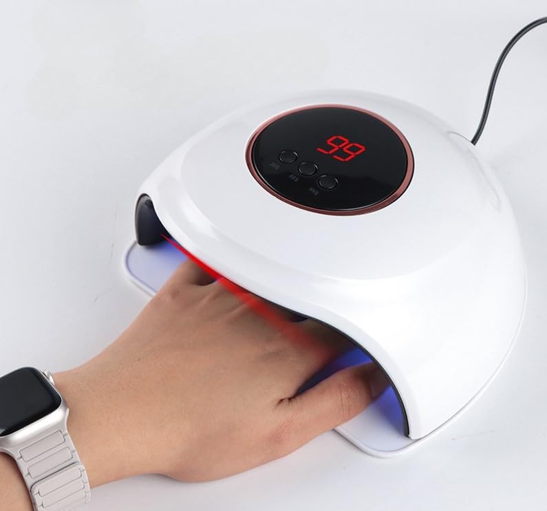 LED Nail Lamp, 36W Nail Dryer Gel Nail Polish Curing LED UV Light with 3 Timers Automatic Sensor LCD Display Professional Nail Art Tools Accessories for Fingernail Toenail Salon,with 12 LEDs-image-44