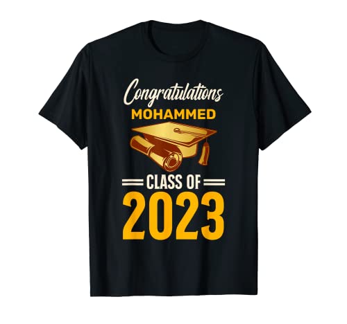 Congratulazioni Mohammed Class of 2023 Inizio Maglietta