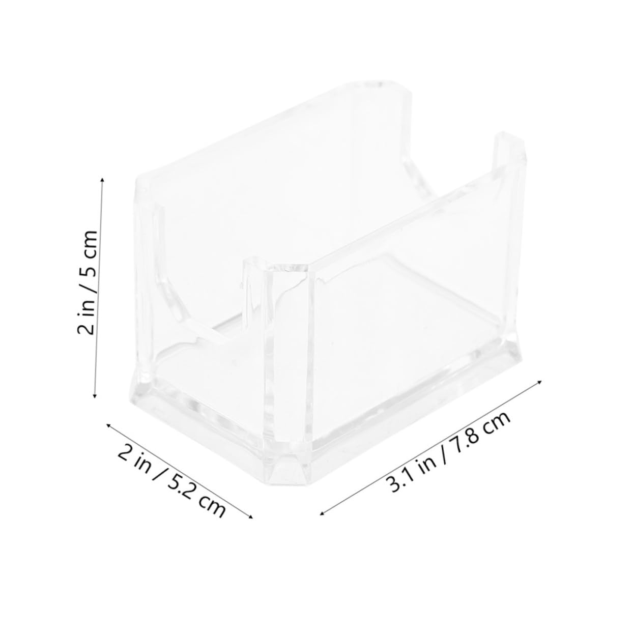 Alipis Acrylic Tea Bag Organizer 6 Packets Box Desktop Storage Coffee Box Sugar Bag Holder Accessory