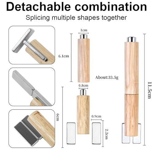 Image of 31Pcs Cat Eye Magnet for Nails, Cat Eye Gel Nail Polish Magnet Beads, 4 IN 1 Cat Eye Nail Magnetic Wand, Iron Wire for Heart Cat's Paw, Manicure Design Tools DIY Salon Accessories