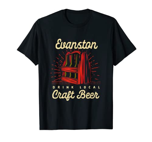 Evanston Beber Cerveza artesanal local Warrenville Brewer Illinois Camiseta