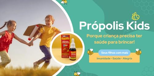 Extrato Aquoso de Própolis e Mel Kids Sabor Morango