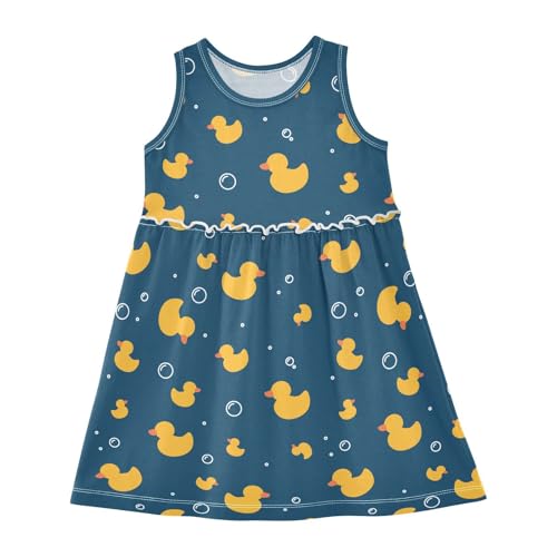 Little Girls Dress Toddler Sleeveless Dresses Casual Skater Dress Sundress for Kids 2-8Y